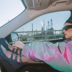 A3012L Women Black Glitter 3-Strap Pointed Mary Jane