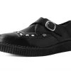 A3017 Black TUKskin™ Buckle Pointed Creeper