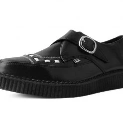 A3017 Black TUKskin™ Buckle Pointed Creeper