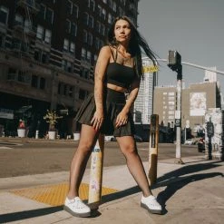 A3018 White TUKskin™ Buckle Pointed Creeper