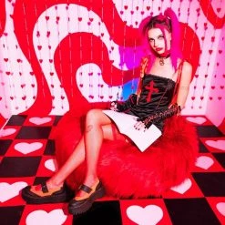 A3023L Women Black & Orange TUKskin™ Double Decker Mary Jane