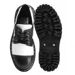 A3031L Black & White TUKskin™ Double Decker Brogue Women