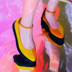 A3041L Sunkissed Twist Ballet Ankle Strap Creeper Women