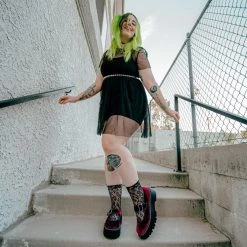 A3043L Burgundy Velvet Double Decker Mary Jane