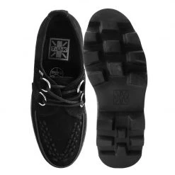 A3065 New Arrivals Black Marble Dino Lug Creeper