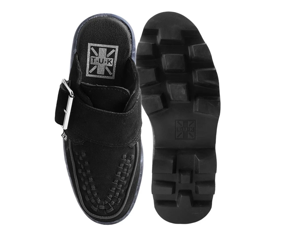 A3066 Black Marble Dino Lug Mule New Arrivals