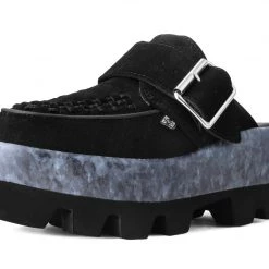 A3066 Black Marble Dino Lug Mule New Arrivals