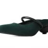 A3070L Women Cedar Green Faux Suede Ball Heel