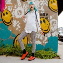 A3074 Red Suede Pointed Creeper