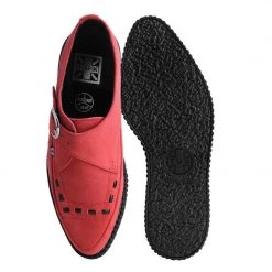 A3074 Red Suede Pointed Creeper