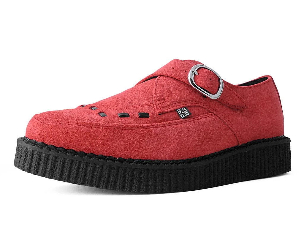 A3074 Red Suede Pointed Creeper