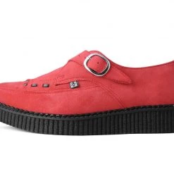 A3074 Red Suede Pointed Creeper