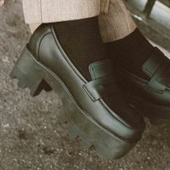 A3084L Black TUKskin™ Square Nosebleed Loafer New Arrivals