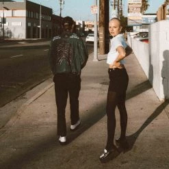 A3085L New Arrivals Black & White Dress TUKskin™ Square Nosebleed Loafer