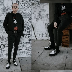 A8140 Two-tone Pointed Creepers