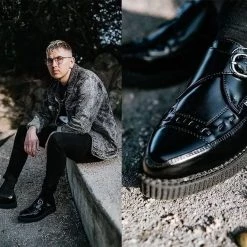 A8520 Pointed Buckle Creepers