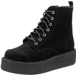 A8642L Women Black Suede Viva Mondo Boots