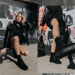 A8642L Women Black Suede Viva Mondo Boots