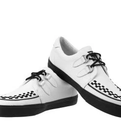 A9179 Women White Leather D-Ring VLK Sneaker