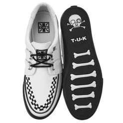 A9179 Women White Leather D-Ring VLK Sneaker