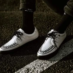 A9179 Women White Leather D-Ring VLK Sneaker