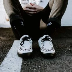 A9179 Women White Leather D-Ring VLK Sneaker