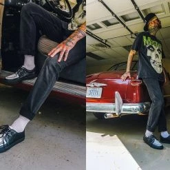 A9180 Black & White D-Ring VLK Sneaker Women