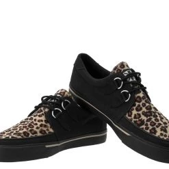 A9181 Black & Leopard Vegan VLK Sneaker Women
