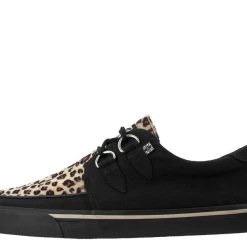 A9181 Black & Leopard Vegan VLK Sneaker Women