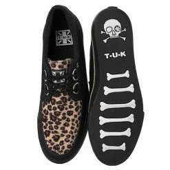 A9181 Black & Leopard Vegan VLK Sneaker Women