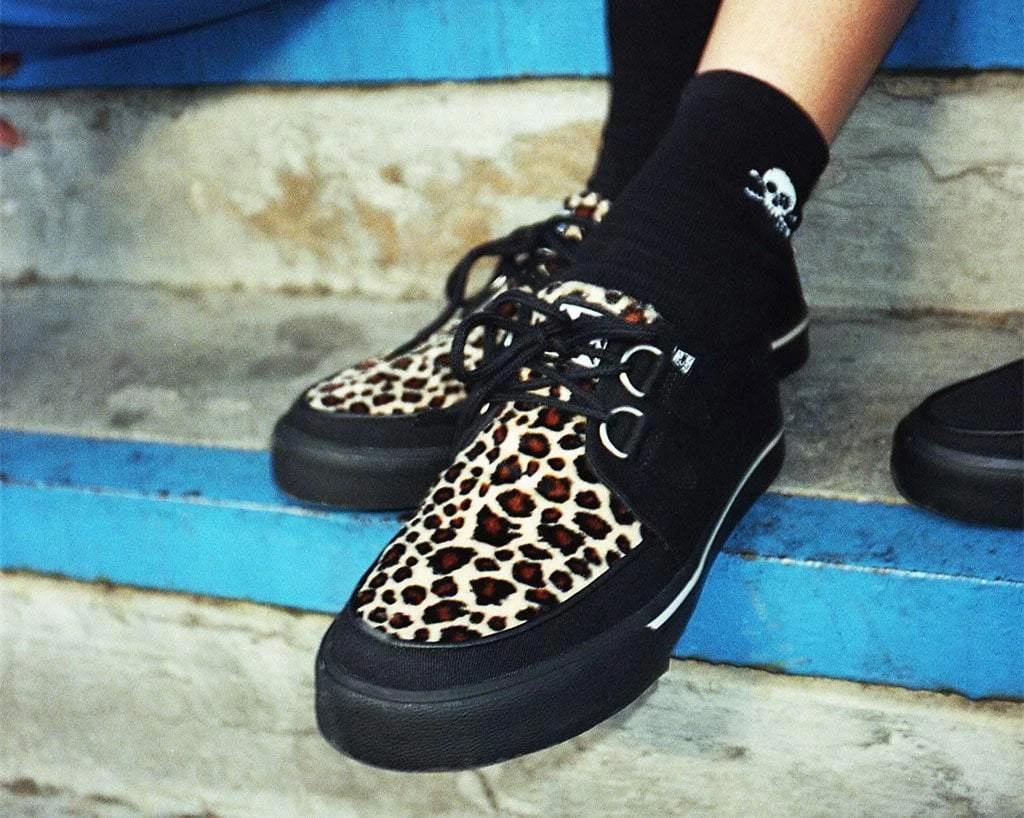A9181 Black & Leopard Vegan VLK Sneaker Women