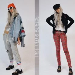 A9181 Black & Leopard Vegan VLK Sneaker Women