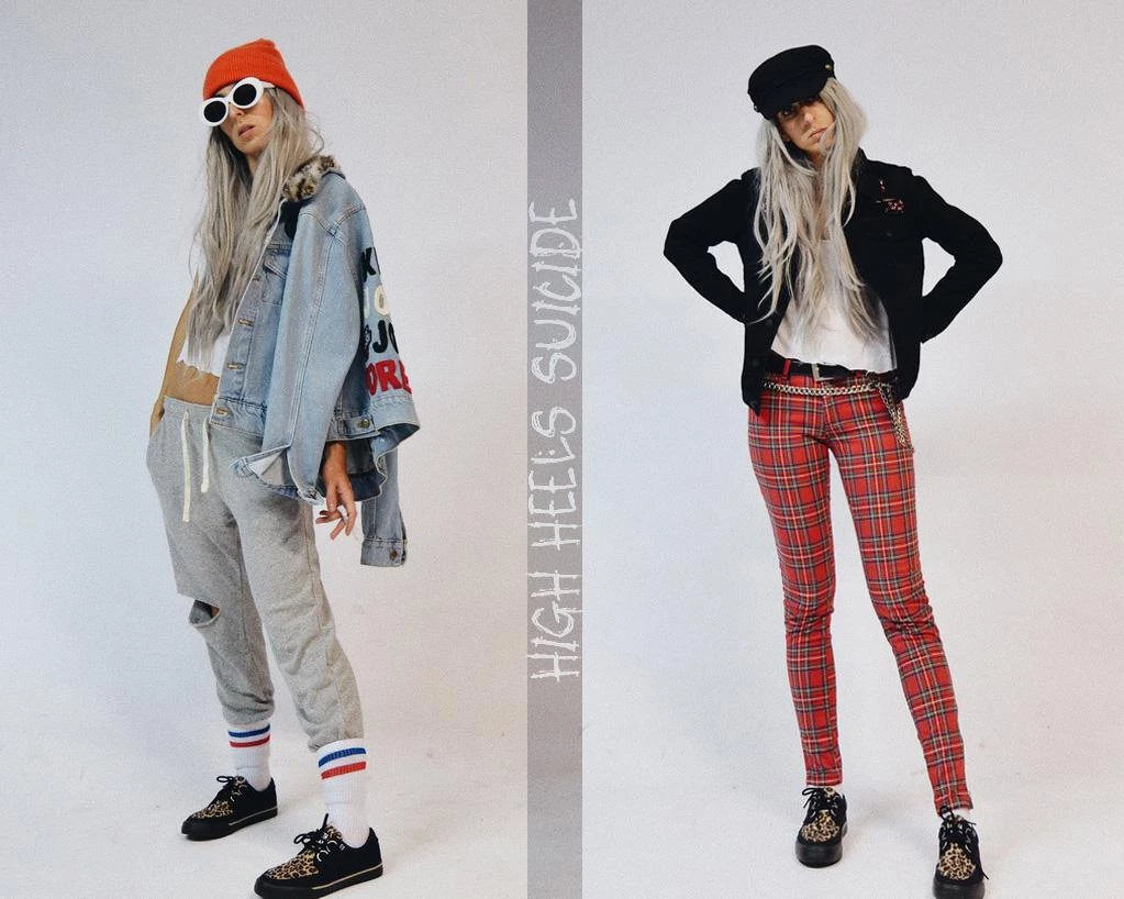 A9181 Black & Leopard Vegan VLK Sneaker Women