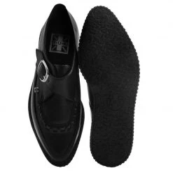 A9324 Black TUKskin™ Pointed Buckle Creeper Women