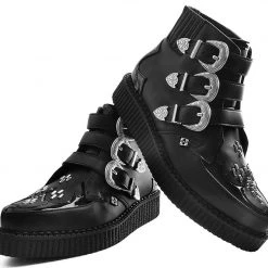 A9413 Black TUKskin™ Western Buckle Pointed Boot