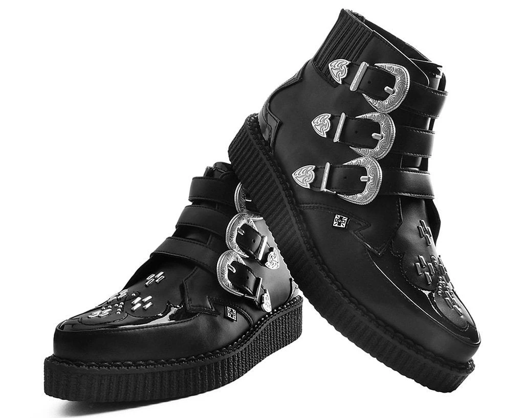 A9413 Black TUKskin™ Western Buckle Pointed Boot