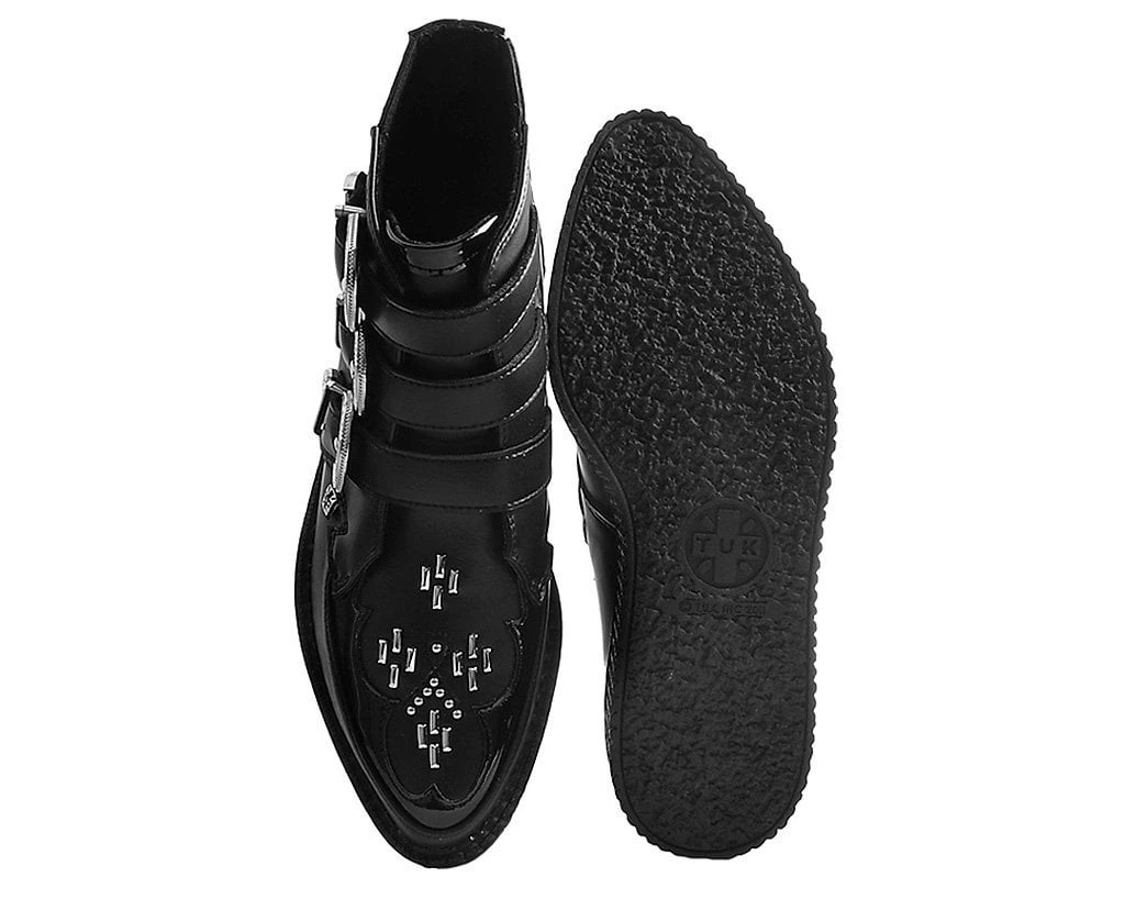 A9413 Black TUKskin™ Western Buckle Pointed Boot