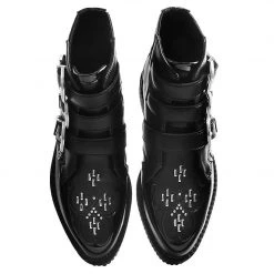 A9413 Black TUKskin™ Western Buckle Pointed Boot