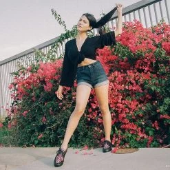 A9483 Black & Pink Leopard VLK Sneaker Women