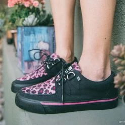 A9483 Black & Pink Leopard VLK Sneaker Women