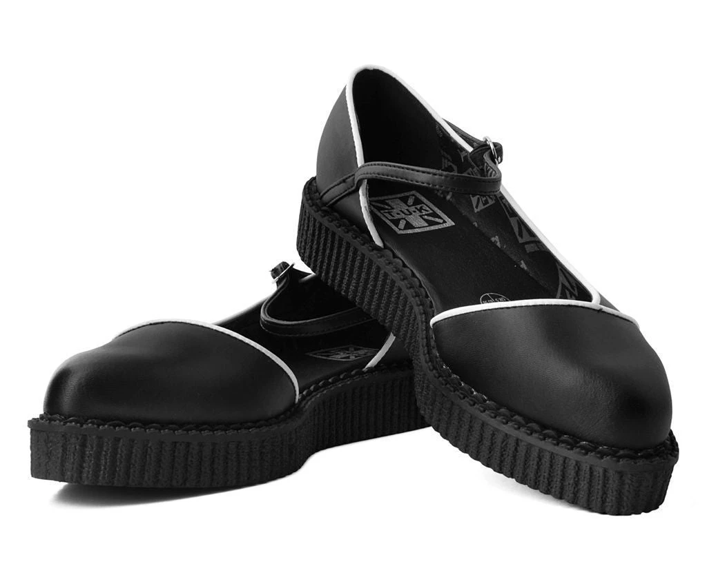 A9590L Black Dorsay Pointed Mary Jane Women