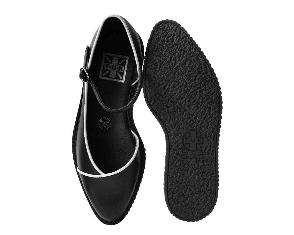 A9590L Black Dorsay Pointed Mary Jane Women