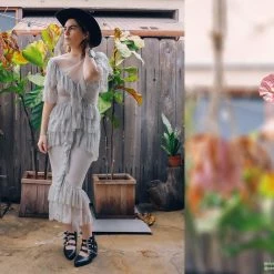 A9625L Black Western Buckle Block Heel