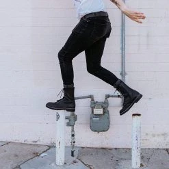 A9647 Black 10-Eye Gibson Boot