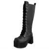 A9649L Distressed Knee-High Nosebleed Boot