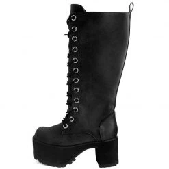 A9649L Distressed Knee-High Nosebleed Boot