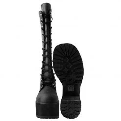 A9649L Distressed Knee-High Nosebleed Boot