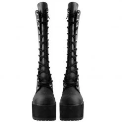 A9649L Distressed Knee-High Nosebleed Boot