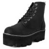 A9670 Black 7-Eye Dino Lug Sole Boot Women