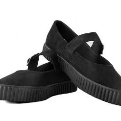 A9677L Black Pointed EZC Mary Jane Women
